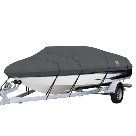 Classic Accessories StormPro Heavy-Duty Boat Cover, Fits Boats 20 ft - 22 ft Long x 106 in Wide