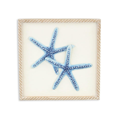 Coralia Starfish Metal Relief Wall Art
