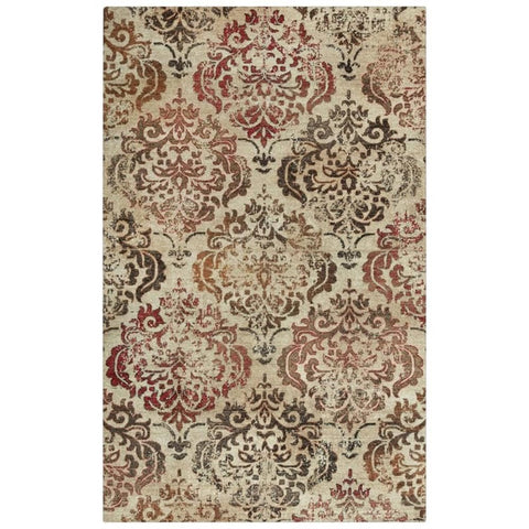 Rizzy Home Alora Decor Euphoria 5' x 8' Beige/Brown/Beige/Brown/Rust Hybrid Area Rug