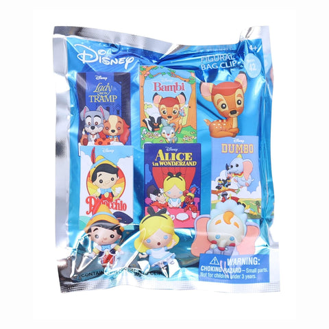 Disney Classic Series 42 3D Foam Bag Clip Blind Bag - Dumbo, Alice in Wonderland, Pinocchio, Bambi, Lady and Tramp