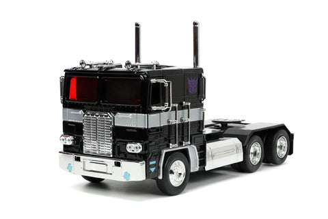 Jada Toys Transformers G1 1:24 Nemesis Prime Die-cast Car, Toys for Kids and Adults, Black