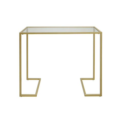 Carolina Chair & Table ALEC Glass Top Console Table, Gold
