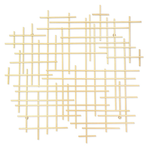 Cheungs Iquara Small Gold Abstract Metal Wall Art (5799GD)