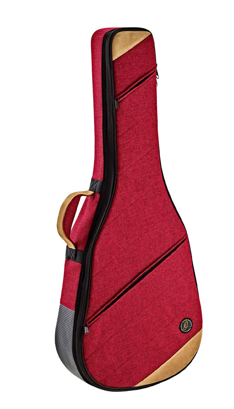 Ortega Guitars Size Guitar Case-22 mm Soft Padding w/Hardened Frame, Right, Bordeaux Wine, Full Classical (OSOCACL-BX)