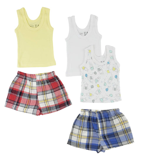 bambini Girls Tank Tops and Boxer Shorts - Newborn