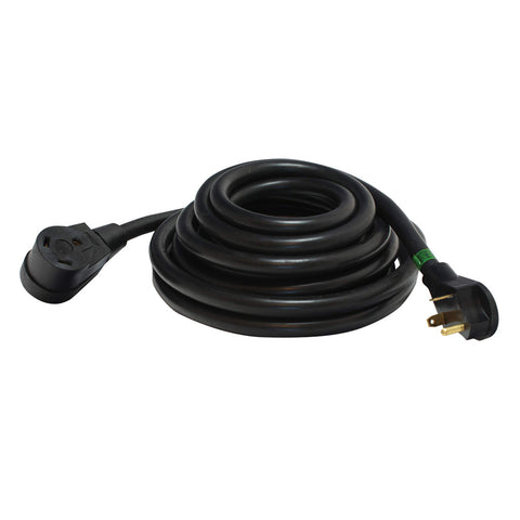Valterra A10-3025E Mighty Cord 30 Amp Extension Cord - 25', Black
