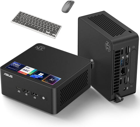 ASUS NUC 15 Pro Mini Desktop Computer, Intel Series 2 Ultra 5 225H (14C/14T, Up to 4.9GHz), 32GB DDR5 RAM, 2TB PCIe SSD, Small PC Win 11 Pro, Intel Arc 130T GPU, 8K/Quad 4K HDR, Thunderbolt 4, WiFi 7