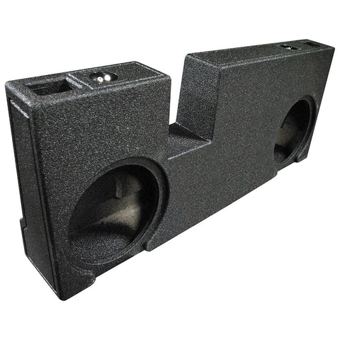 Q Power QBTUNDRA07210 Dual 10" Ported Subwoofer Enclosure for 2007-2017 Tundra Double Cab Trucks with Bed Liner Finish