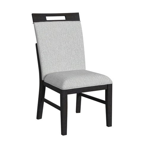 Picket House Furnishings Pinnacle Dining Side Chair Set in Charcoal