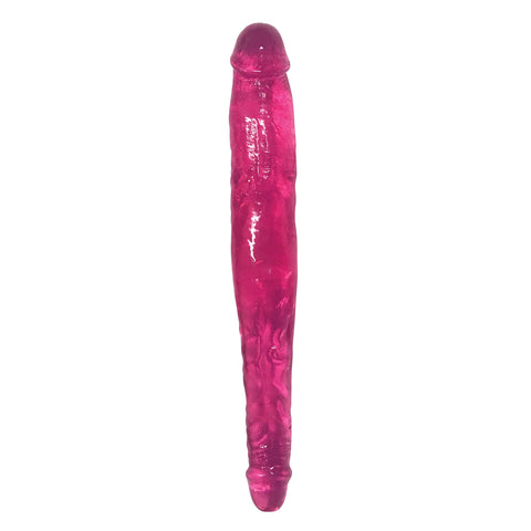 CURVE TOYS Lollicock Sweet Slim Stick Double Dildo - Pink
