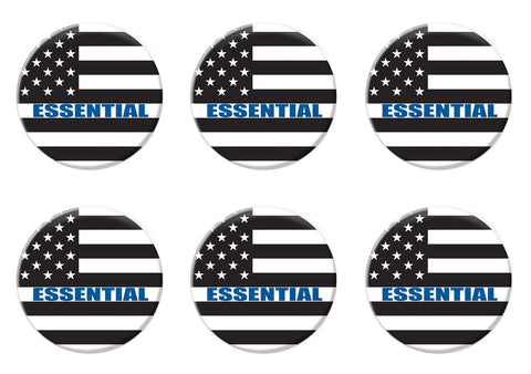 Beistle 6 Piece Thank You Essential Workers Appreciation Pinback Button Badge Pins Patriotic Party Supplies And Favors