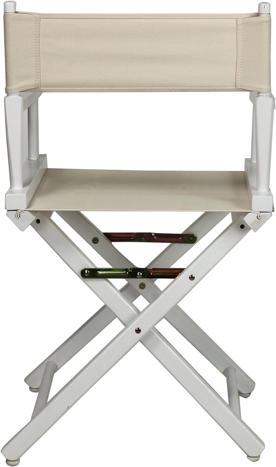 Casual Home 18" Director's Chair White Frame with Wheat Canvas