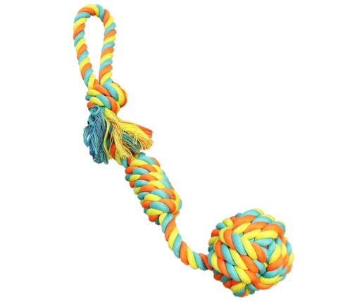 FOXCUP Boss Pet Chomper Rope Ball Tug