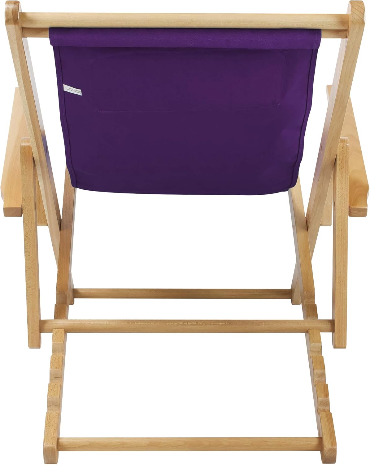 Sling Chair Natural Frame-Purple Canvas