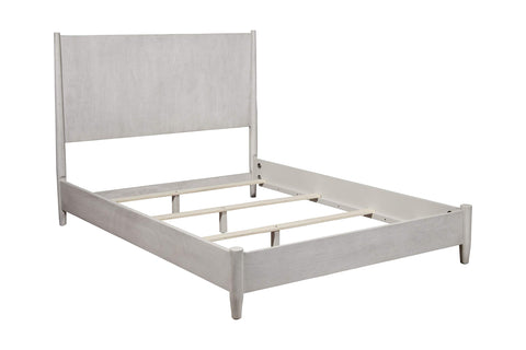 Alpine Furniture Flynn Platform, King, Gray,Mahogany