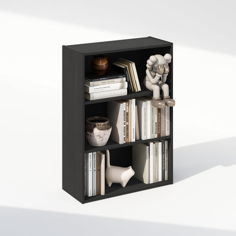 Furinno Simple Open Shelf Bookcases 3-Tier Americano
