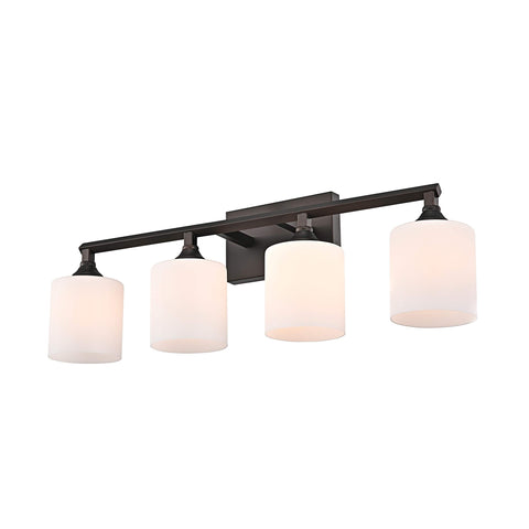 Chloe Lighting Jane Contemporary 4 Light Rubbed Bronze Bath Vanity Fixture 29" Width
