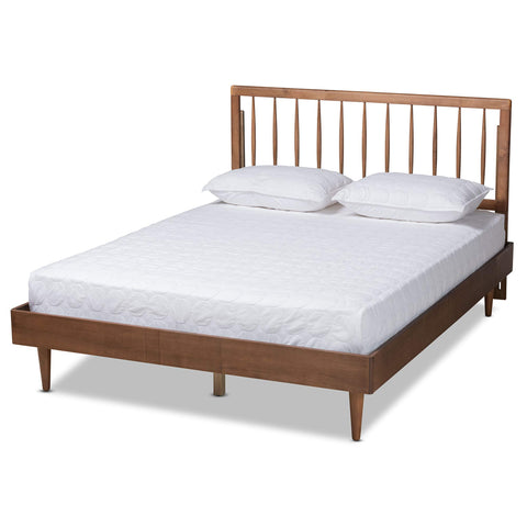Baxton Studio Sora Beds (Platform), Ash Walnut