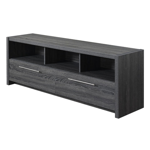 Convenience Concepts Newport Marbella TV Stand 60" - Modern Entertainment Center for TVs up to 65", Contemporary Media Console with Storage Cabinets & Shelves for Living & Family Room, Weathered Gray