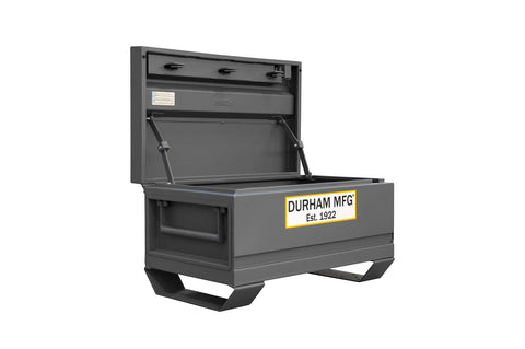 Jobsite Storage Box 5 Cu. Ft. 14 Gauge Steel 32 X 19 X 17-7/8 Gray
