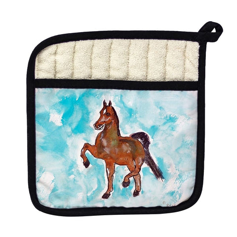 Betsy Drake PT943 Dancing Horse Pot Holder