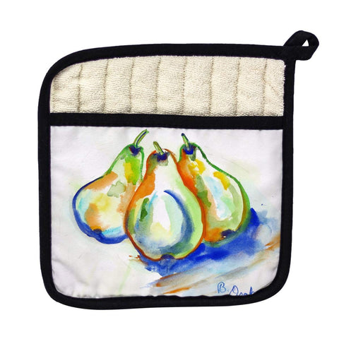 Betsy Drake PT819 Three Pears Pot Holder