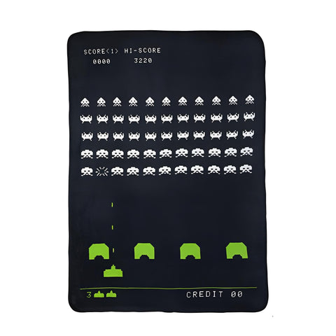 Space Invaders Plush Throw - Not Machine Specific