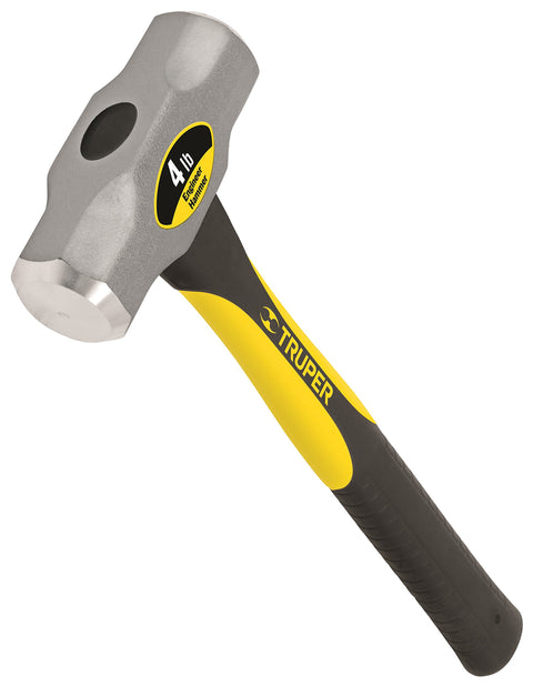 Truper 30927 4 Pound Engineer Hammer with 15-Inch Fiberglass Handle