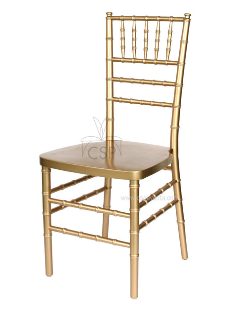 Commercial Seating Products European Gold Wood Dining Chairs, 1-Pack