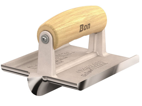 Bon 89-304 Cast Stainless Steel 6-Inch by 4-/12-Inch Concrete Bullet Groover, 3/4-Inch Bit Depth by 7/8-Inch Bit Width with Wood Handle
