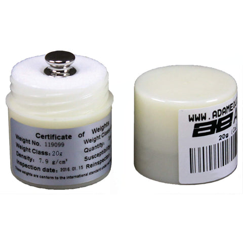 Adam Equipment 20g Stainless Steel ASTM Class 0 Calibration Weight