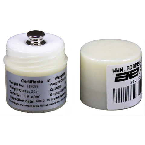 Adam Equipment 20g Stainless Steel ASTM Class 0 Calibration Weight