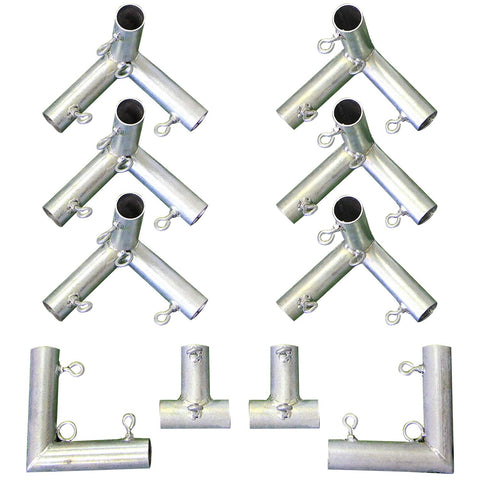 Cimarronsports 10" Lx 10" Wx 10" H Outdoor Golf Frame Corner Kit - Frame Poles Not Included