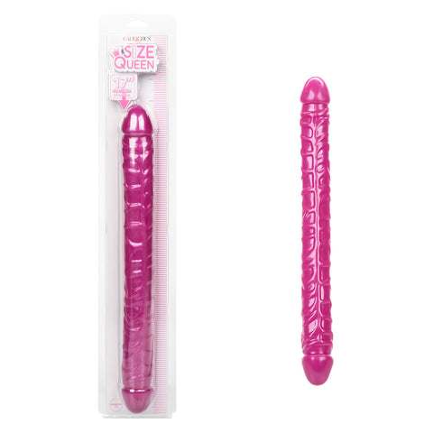 CalExotics Size Queen 17 Inch Double Sided Dildo - Pink - SE-0267-05-2