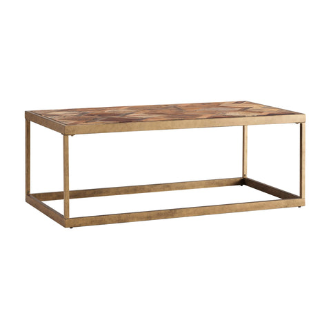 SEI Furniture Dorville Patterned Cocktail Table, Natural