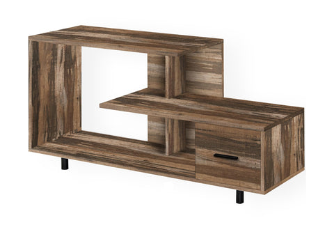 Monarch Specialties I 2611 Tv Stand, 48 Inch, Console, Media Entertainment Center, Storage Drawer, Living Room, Bedroom, Laminate, Brown, Contemporary, Modern