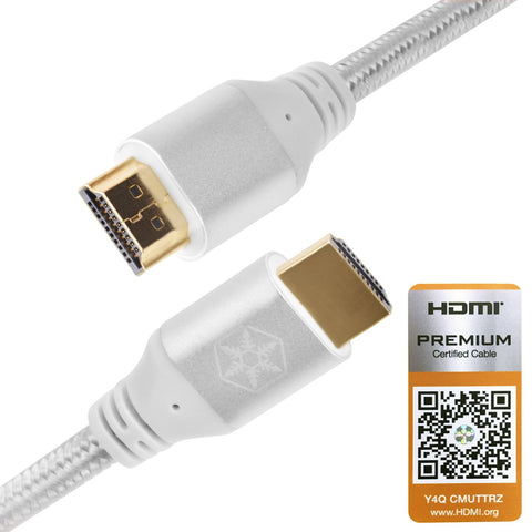 Silverstone HDMI Cable 4k Resolution at 60Hz, with HDMI 2.0b Certification in Silver Color CPH01S-1800