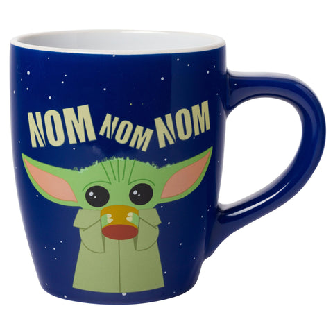 Silver Buffalo Star Wars The Mandalorian Child Nom Jumbo Curved Ceramic Mug, 25-Ounces, 1 Count (Pack of 1)