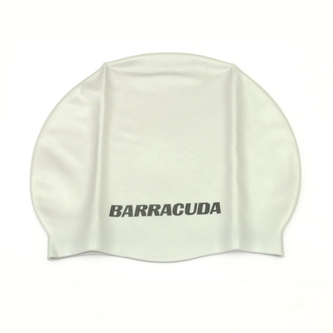 Barracuda Silicone Swim Cap, Silver