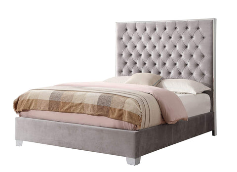 Wallace & Bay James Upholstered Bed, Queen, Gray