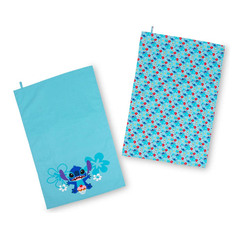 Disney Lilo & Stitch Kitchen Hand Tea Towel Set | Quick-Dry Wash Cloth, Highly Absorbent Dish Towel