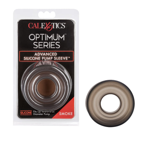 CalExotics Advanced Silicone Pump Sleeve - Male Penis Pump Comfort Ring Accessory - 3 inch - Smoke