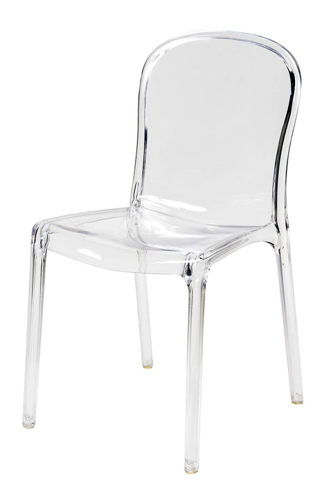 Commercial Seating Products Polycarbonate Genoa Chairs, Clear