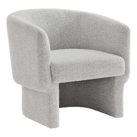 Modway Muse Comfy Barrel Accent Chair in Newsprint