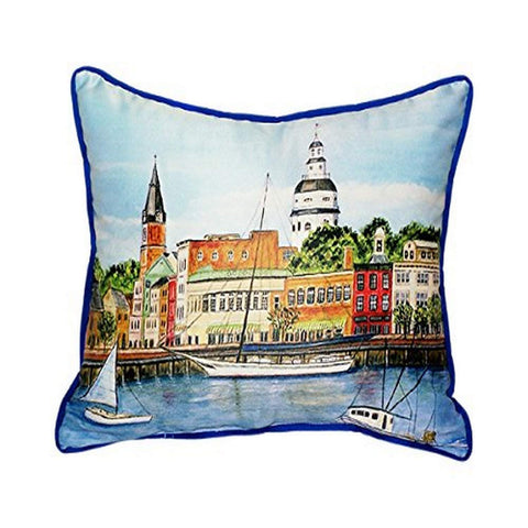 Betsy Drake Annapolis City Dock Pillow, 16" x 20"