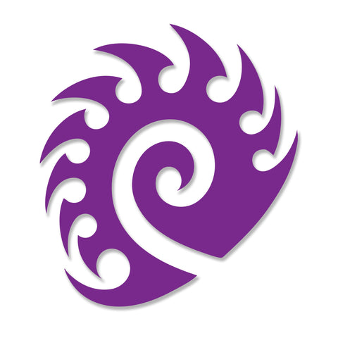 JINX Starcraft II: Heart of The Swarm Zerg Die Cut Vinyl Decal Sticker, Purple, 5"