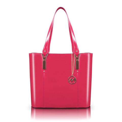 McKlein SAVARNA, Leather Ladies' Tote with Tablet Pocket, Laptop Bag for Women Lightweight Leather, Computer Tote Bag, Briefcase Large Capacity Handbag Shoulder Bag