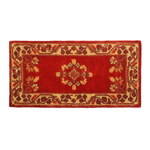 Minuteman International Vermillion Jardin Wool Hearth Rug, Rectangular
