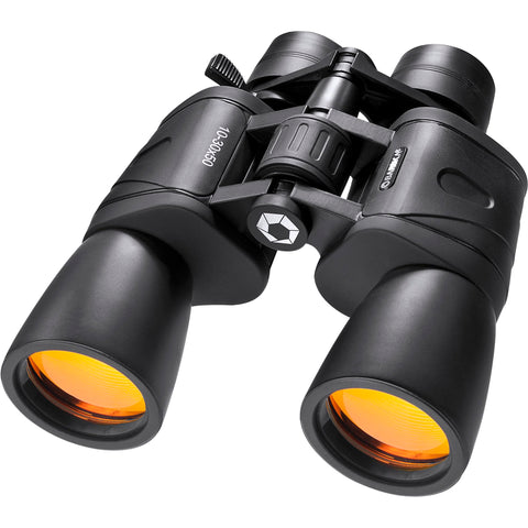 Barska Gladiator 10-30x50 Zoom Binoculars with Tripod Adaptor for Stargazing, Birding, Hiking, Sports, Travelling, Camping
