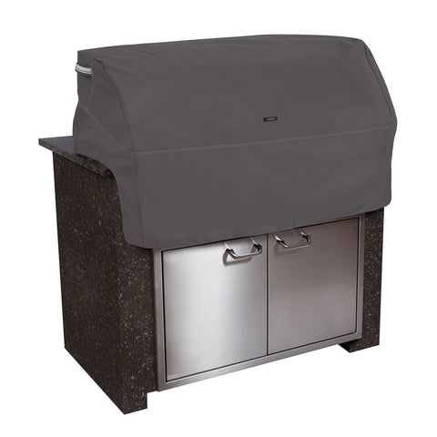 Classic Accessories Ravenna Water-Resistant 37 Inch Built-in BBQ Grill Top Cover, Taupe